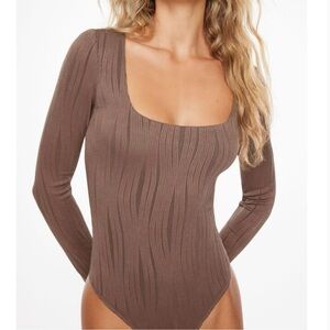 Dynamite Maren Textured Bodysuit
